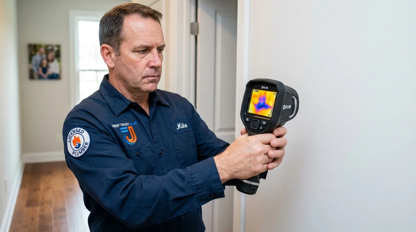 Thermal imaging leak detection by Johns Plumbing LLC in Llano